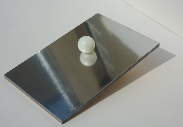 Chrome effect paint on wood