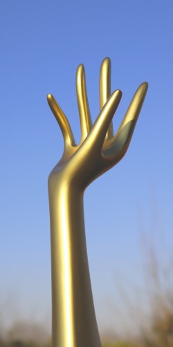 front image - Metallic effect silver, gold, copper and steel