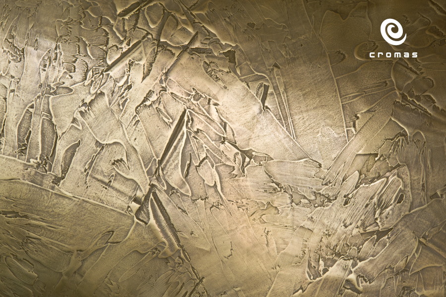 Polished Brass metallic epoxy resin