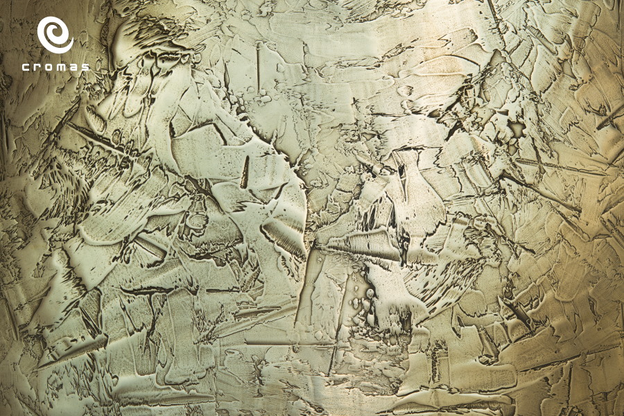 Polished Dark Brass metallic epoxy resin