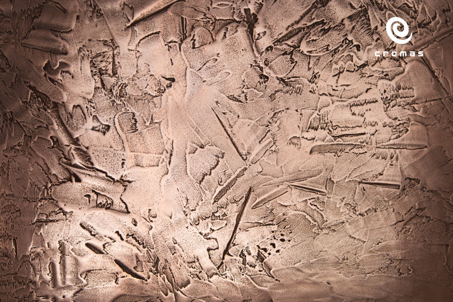 Polished Dark Copper metallic epoxy resin